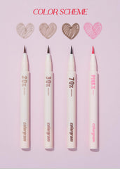 COLORGRAM 04 Pink liner on hand shows long-lasting, smudge-proof finish