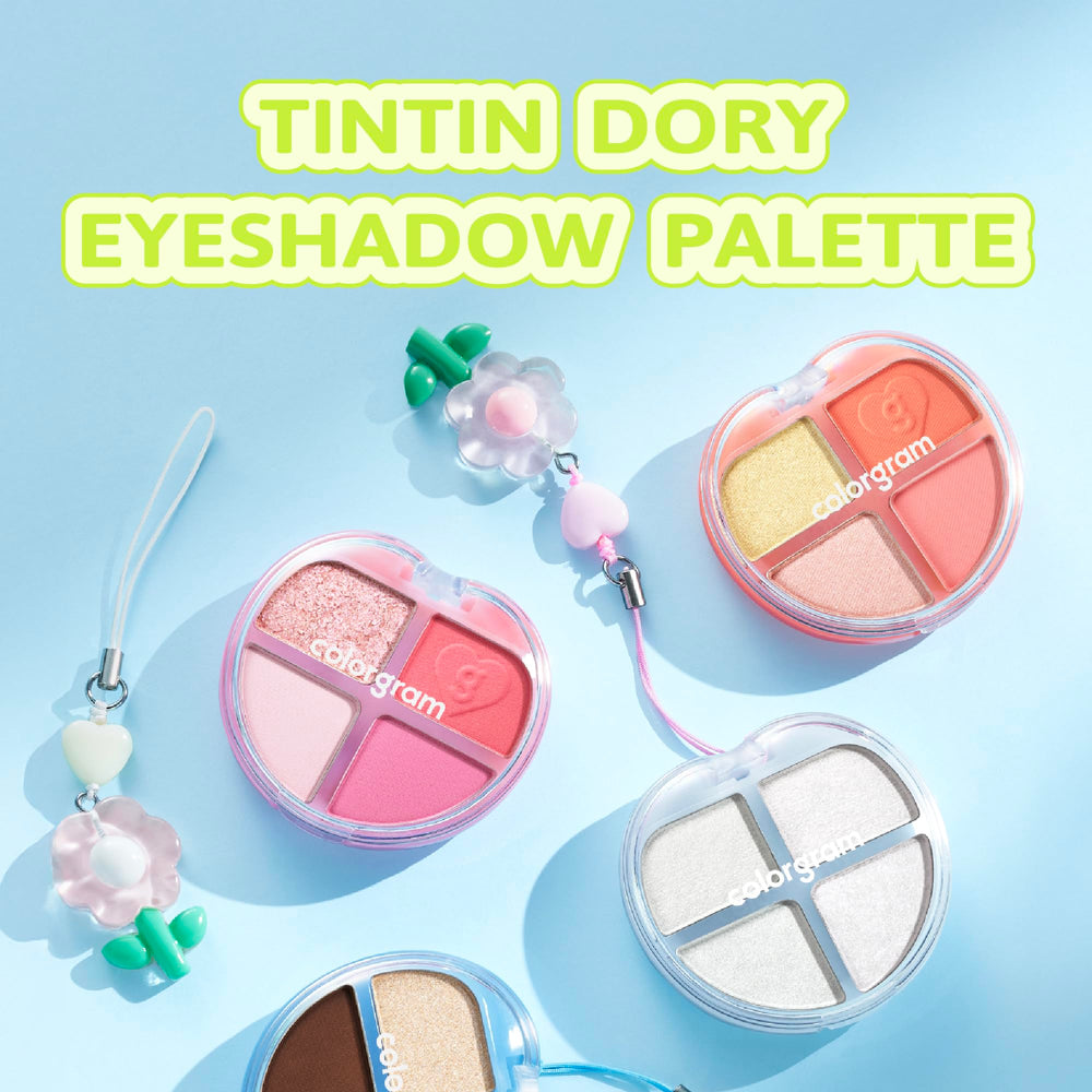 COLORGRAM Tintin Dory Palette compact case showing travel-friendly design and portability