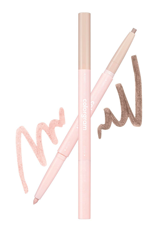 COLORGRAM Under Eye Highlighter Stick 07 Warm Peach in compact form for precise under-eye use