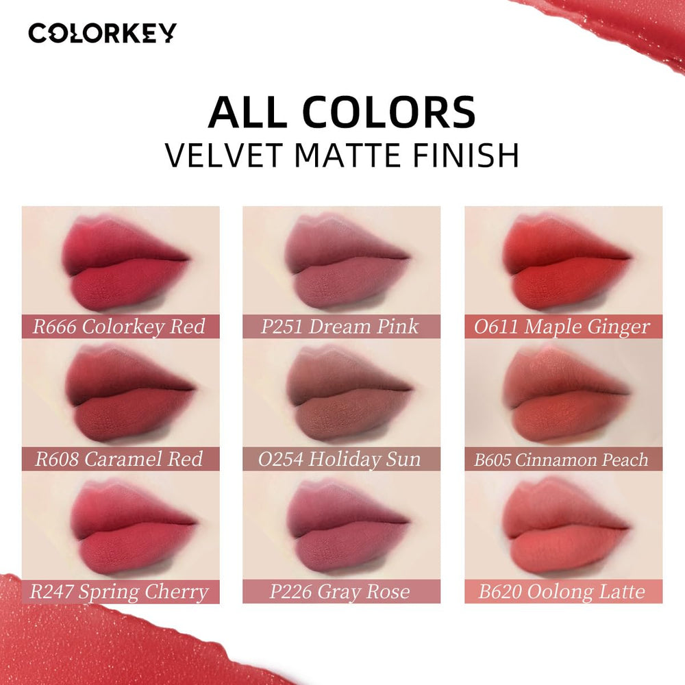 COLORKEY Airy Velvet Lip Tint applicator tip enables precise lip lining.