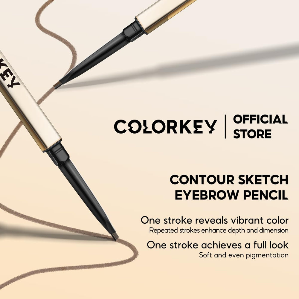 COLORKEY Contour Sketch Eyebrow Pencil outlines brow naturally in one stroke