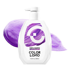 COLORLOMO Ultra Color Safe Shampoo purple bottle protects purple-treated hair.
