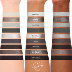 ColourPop Blowin' Smoke metallic-gunmetal shade creates smoky dimension