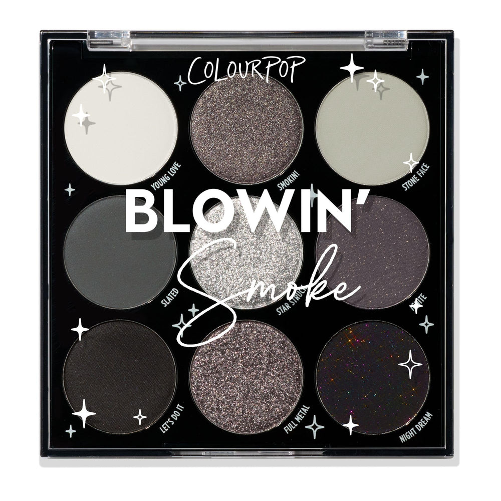 ColourPop Blowin' Smoke metallic-silver shade for bold eye shine