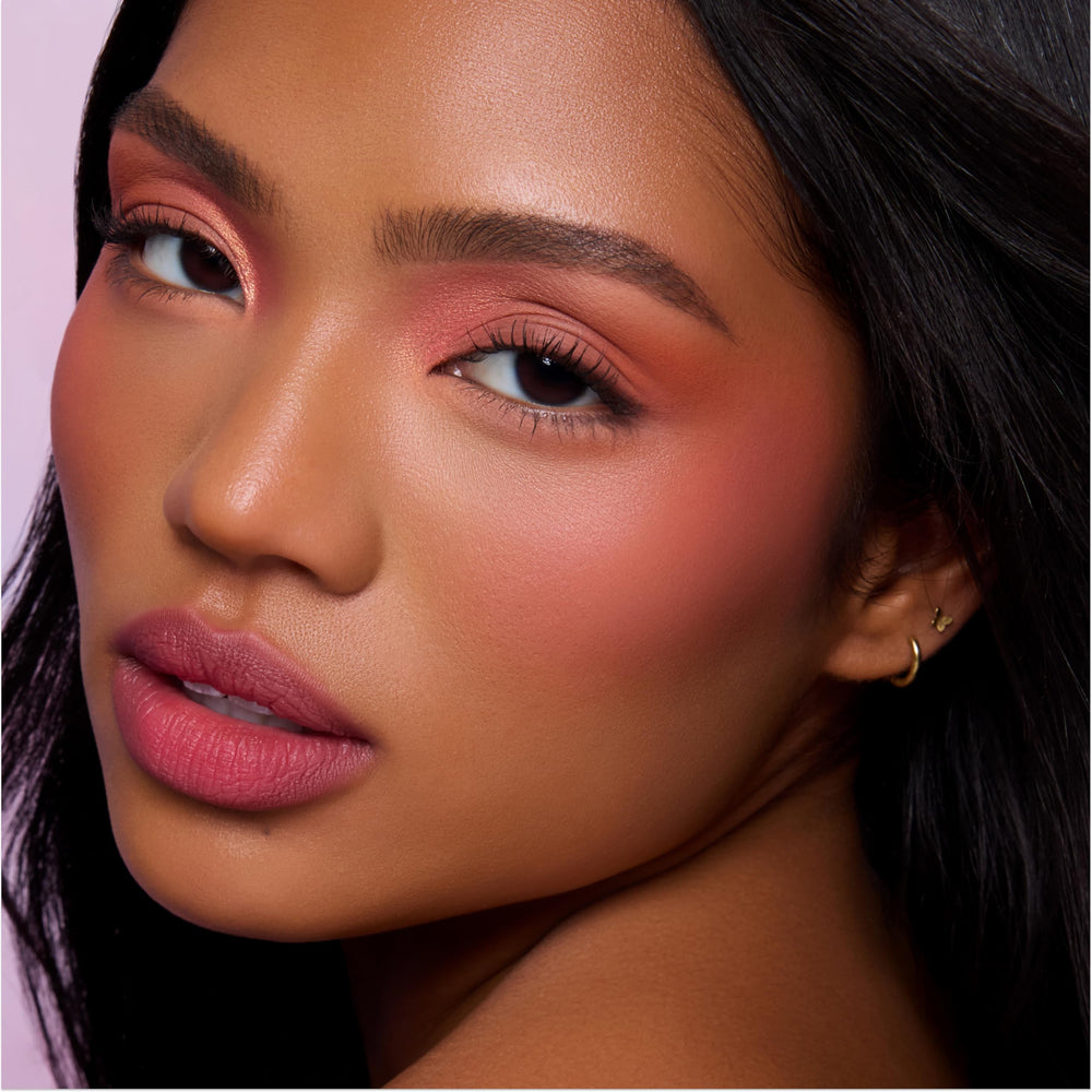 ColourPop Baby Got Peach coral metallic shade for luminous eye payoff.