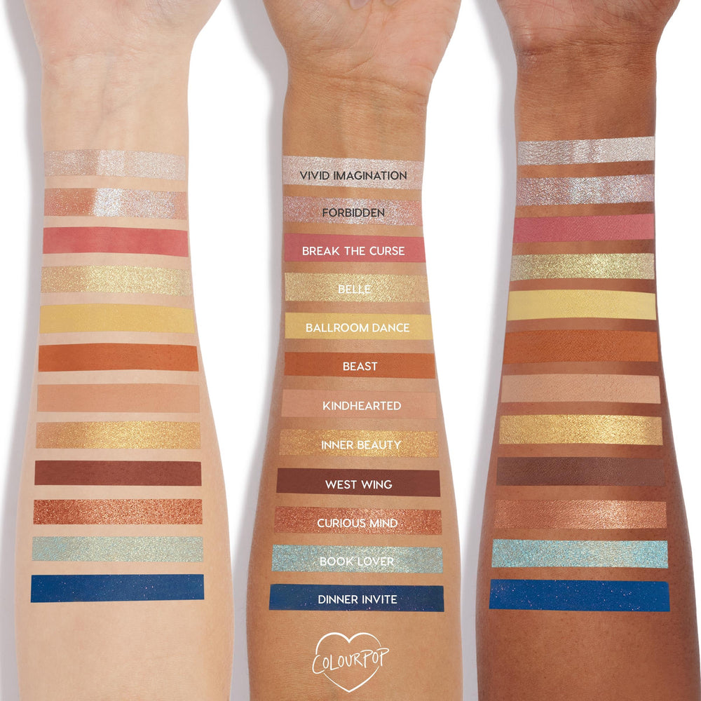 ColourPop Beauty and the Beast palette smooth blend formula for effortless application.