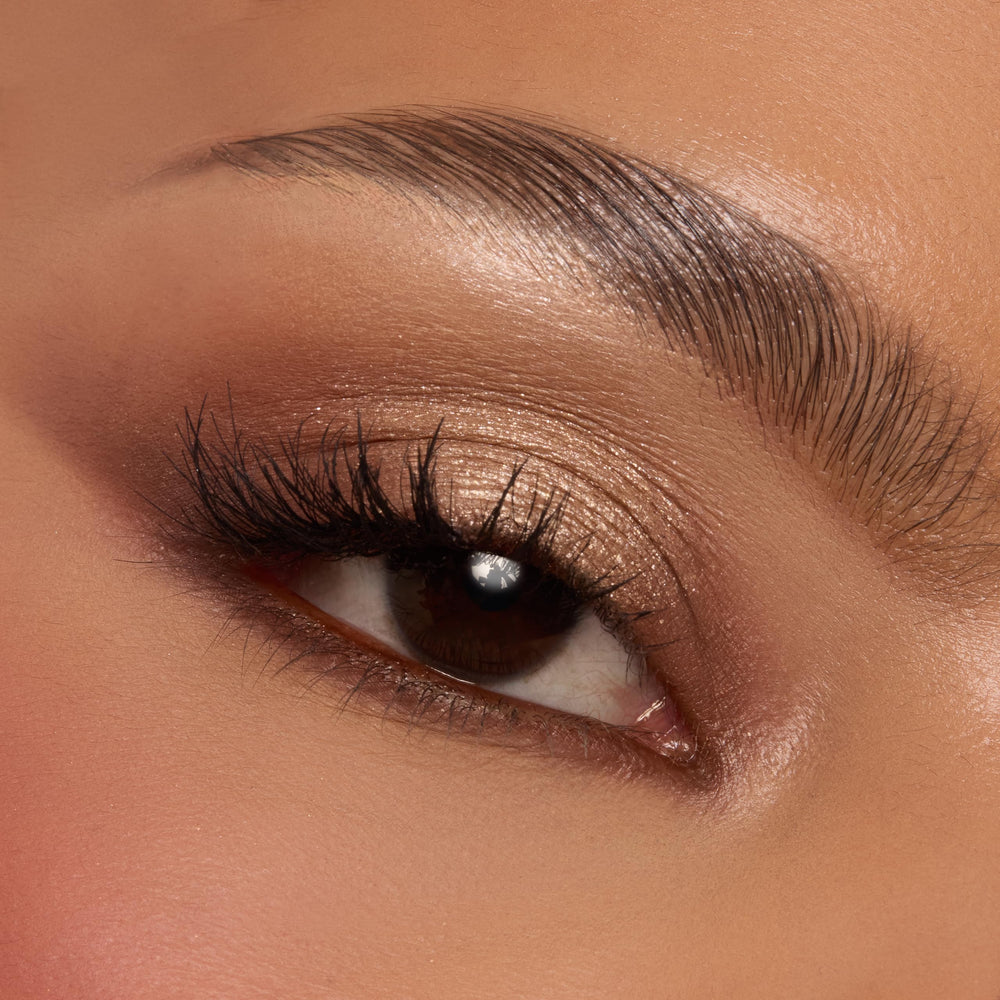 ColourPop Deja Brew matte sparkle shade closeup for soft dimension.