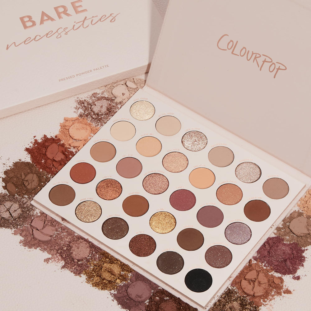 ColourPop Bare Necessities application tools demonstrating easy blending and layering