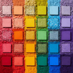 ColourPop Fade Into Hue swatches reveal rich mattes and metallics for bold outfits.