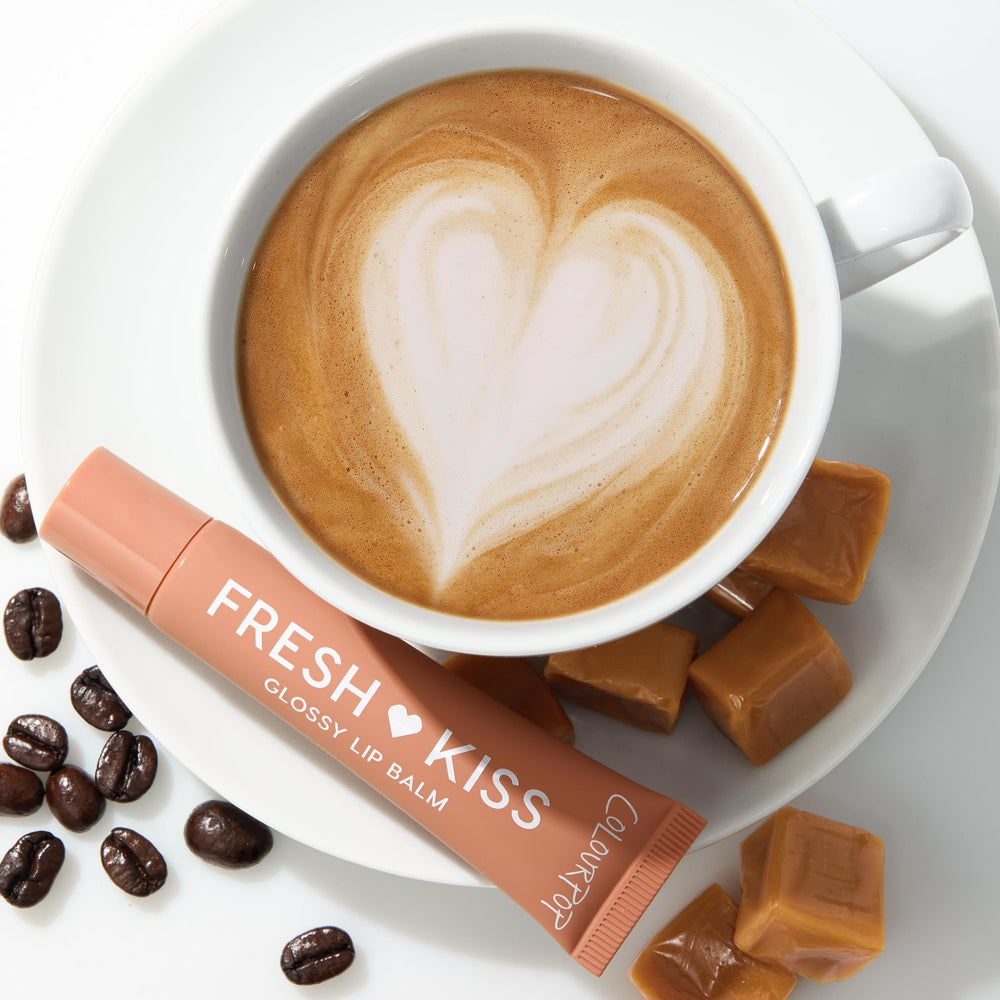 ColourPop Fresh Kiss 2-pack on vanity with makeup routine for quick moisturization.