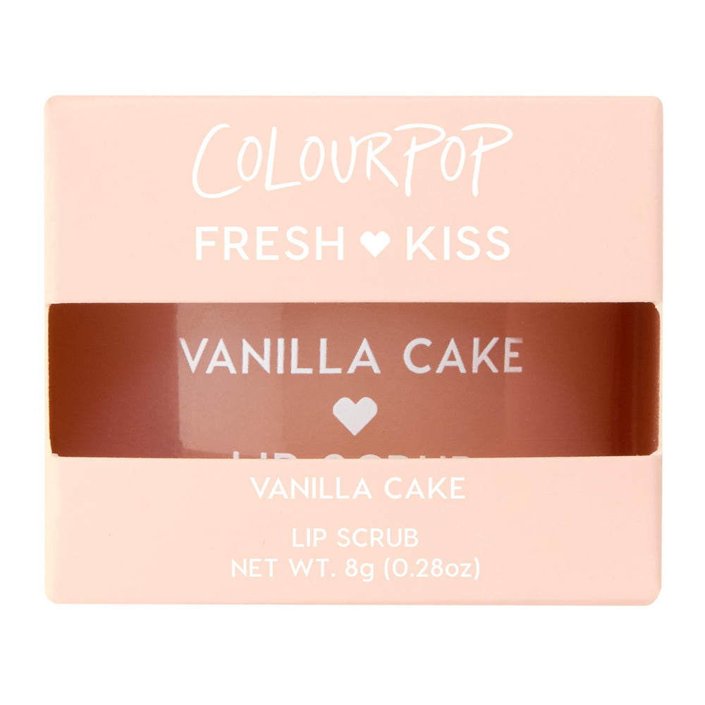 Vanilla Cake packaging of ColourPop Fresh Kiss lip scrub.