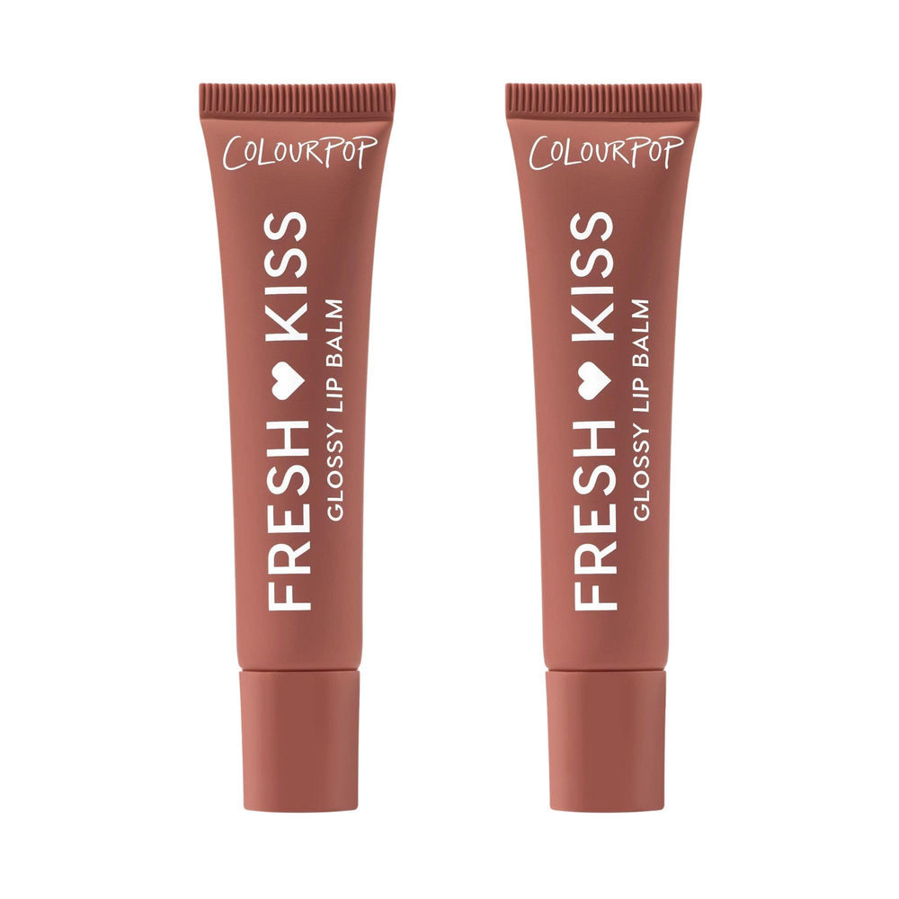 ColourPop Fresh Kiss glossy lip balm 2-pack shown in packaging for hydration and shine.