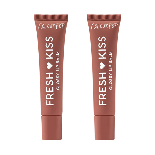 ColourPop Fresh Kiss glossy lip balm 2-pack shown in packaging for hydration and shine.