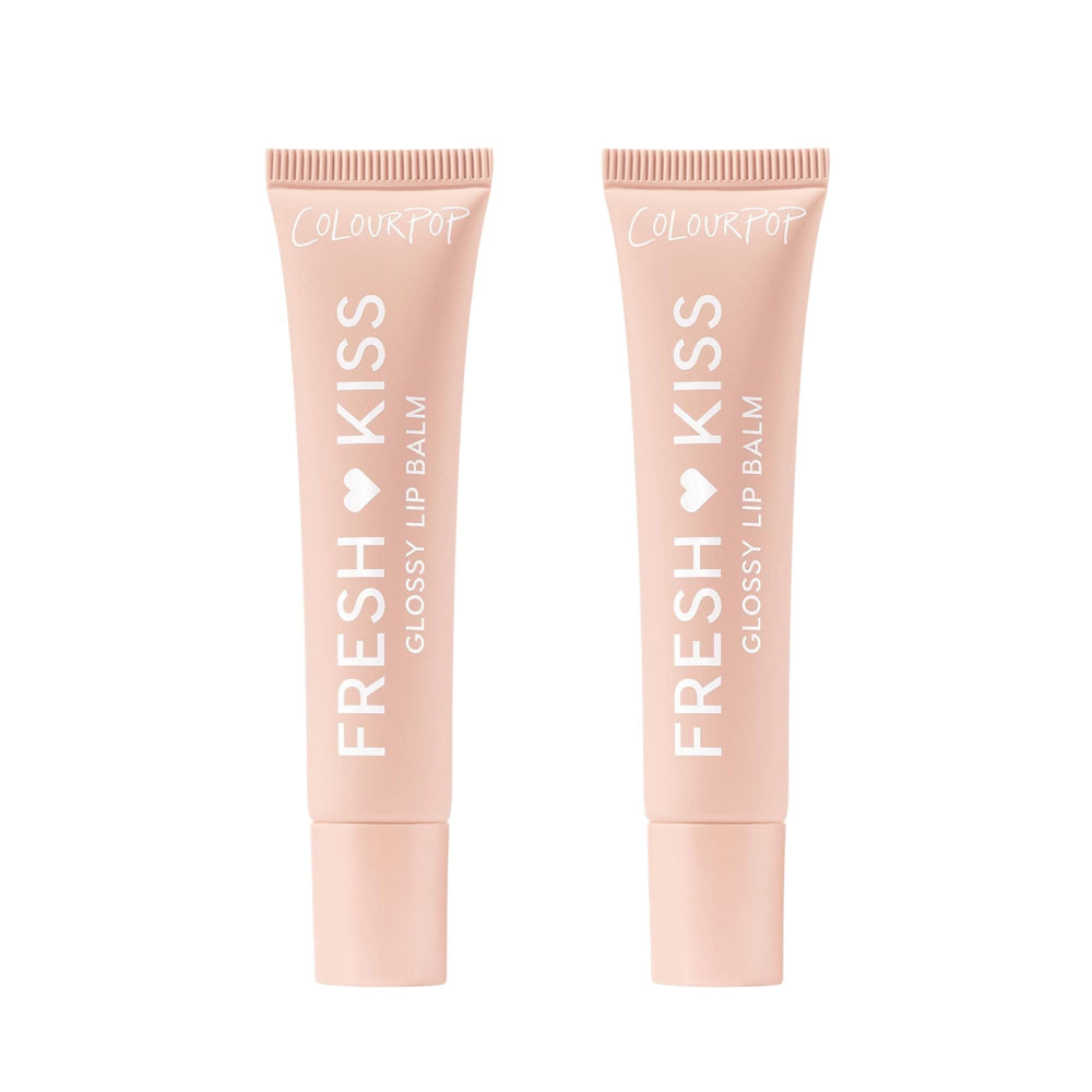 ColourPop Fresh Kiss Glossy Lip Balm Vanilla Cake 2-pack on display for hydration