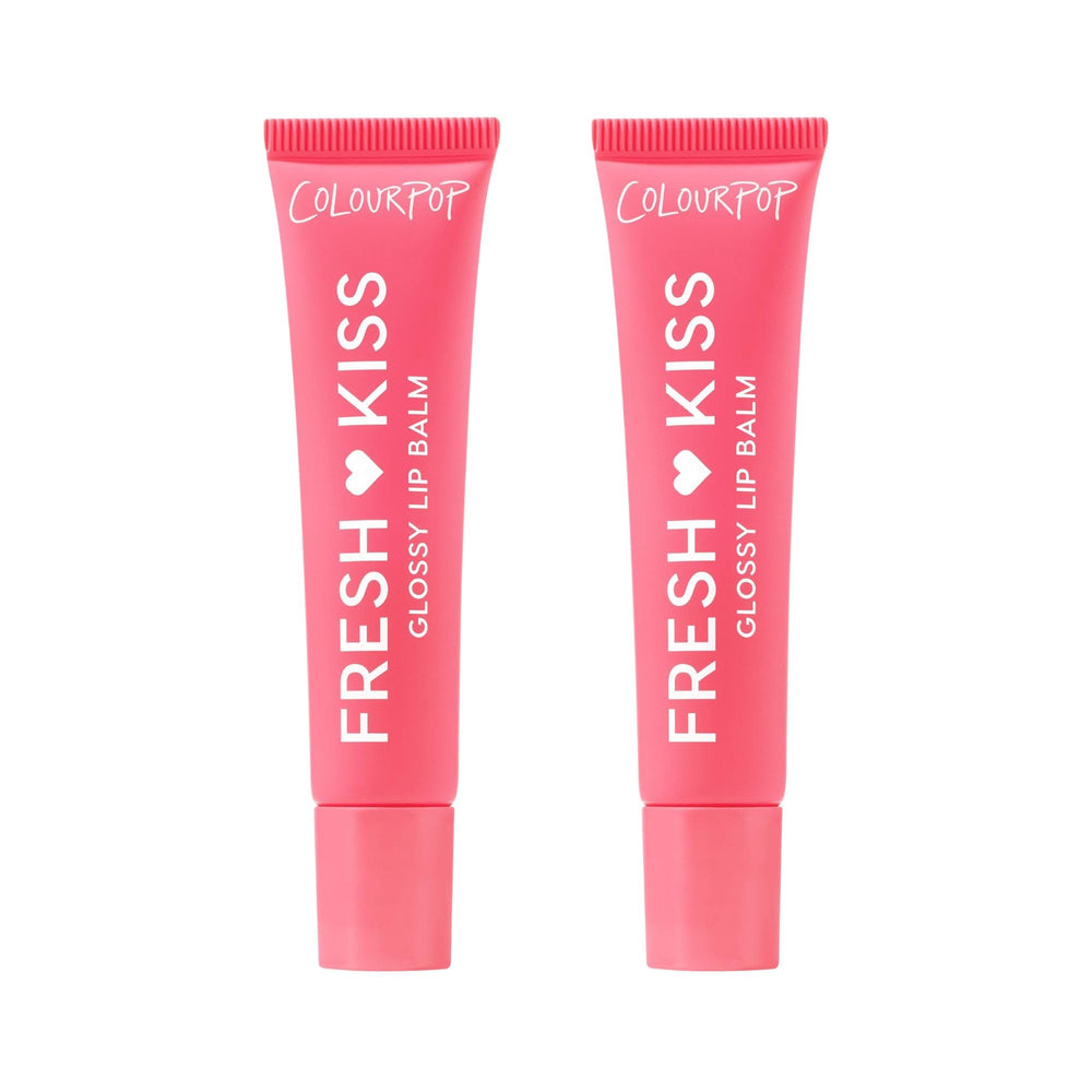 ColourPop Fresh Kiss glossy lip balm Watermelon Sugar 2-pack hydrates with glossy shine.