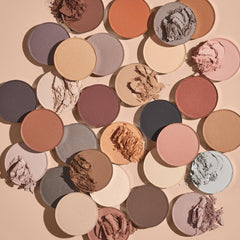 ColourPop Gone Matte palette open revealing a spectrum of matte, metallic, and sparkle options.