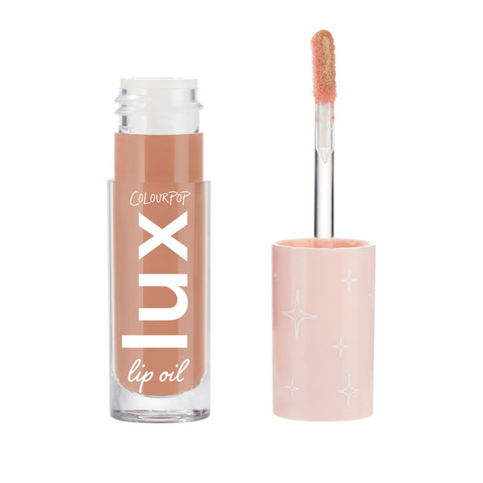 ColourPop Lux Lip Oil bottle pour showing hydrating formula and shine