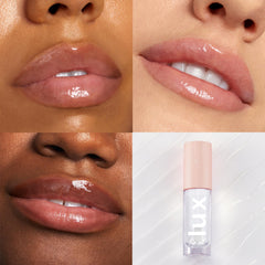 ColourPop Lux Lip Oil glossy-pout showcases a sheer color for everyday wear.