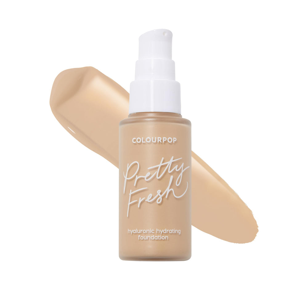 ColourPop Pretty Fresh foundation bottle pour shows hydrating formula for a natural glow