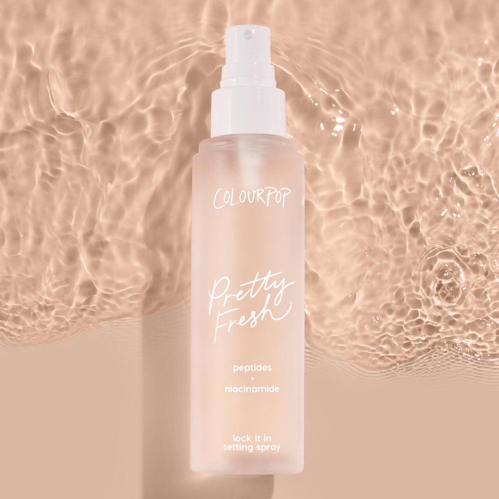 ColourPop Pretty Fresh setting mist refreshing makeup after powder application