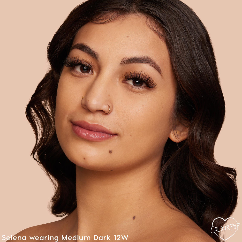 ColourPop Pretty Fresh application with blending sponge shows seamless blend for a fresh glow.