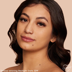 ColourPop Pretty Fresh application with blending sponge shows seamless blend for a fresh glow.