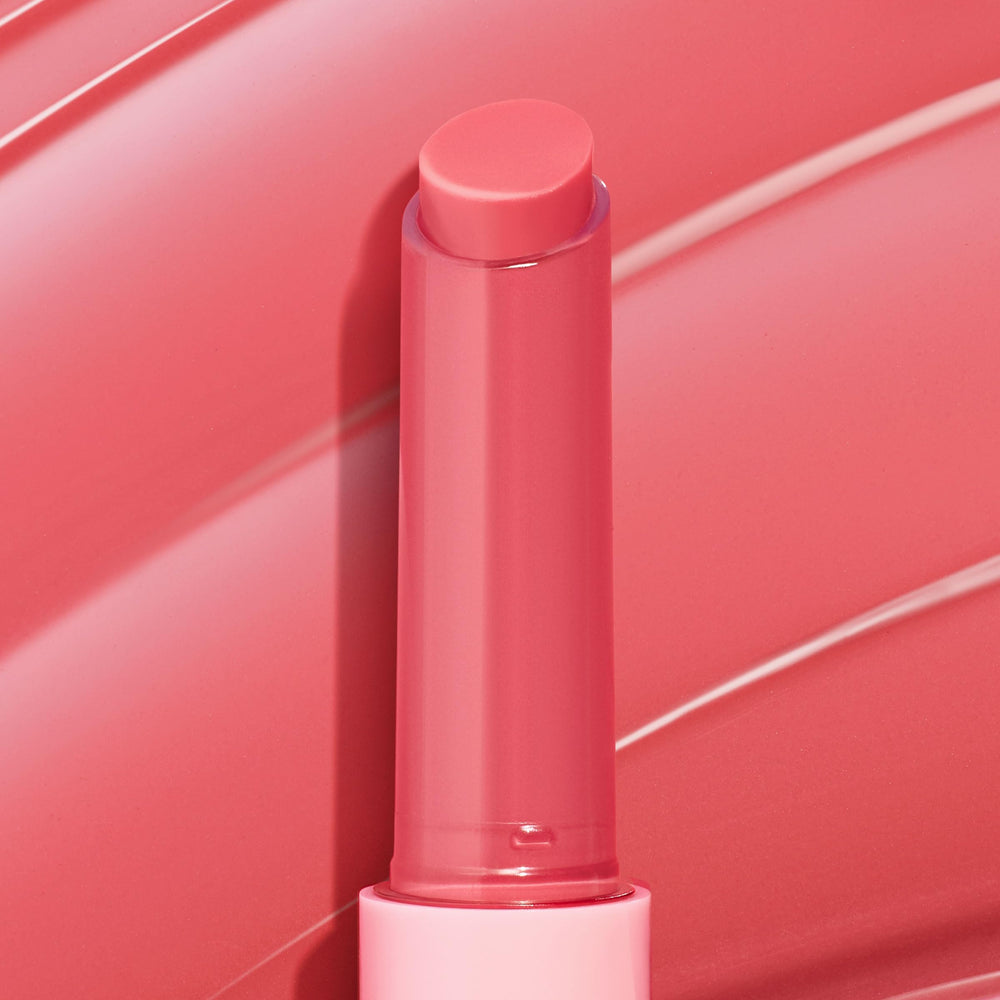 ColourPop So Juicy swatch displaying buildable color for day-to-night lips.