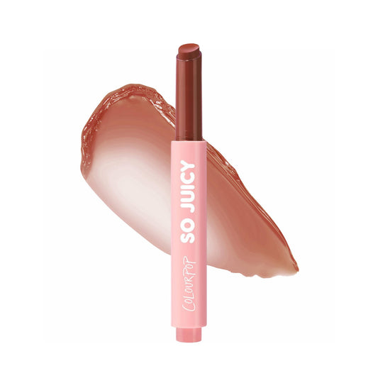 ColourPop So Juicy closeup shows hydrating shine.