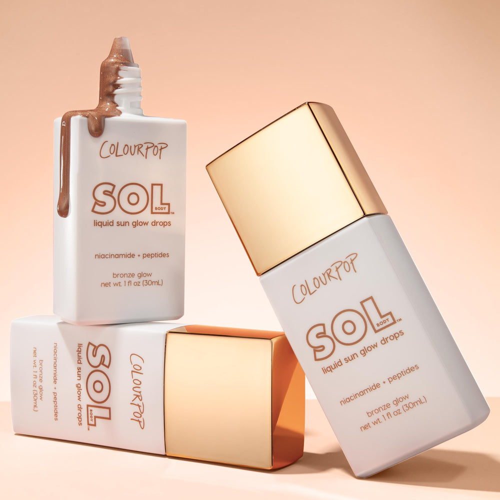 Packaging image of ColourPop Sol Glow Drops with dropper for precise application