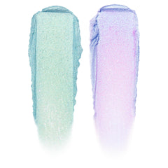 ColourPop Stitch Shadow Stix He's All Yours duochrome swatch with pink-to-aqua shift.