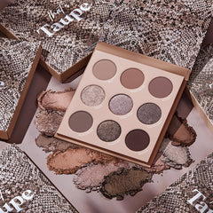 ColourPop That's Taupe matte dark taupe swatch shows depth and sculpting potential.