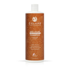 COLURE Body Volume Shampoo bottle on display, highlighting volumizing formula for fine hair