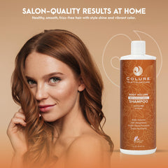 COLURE sulfate-free label emphasizes gentle, vegan cleanse for sensitive scalps