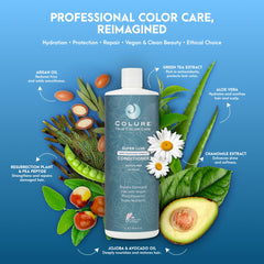 COLURE ingredients list displayed to inform color-care choices.