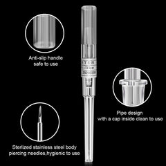 Combofix IV catheter needles bevel edge design aids smooth jewelry transfer