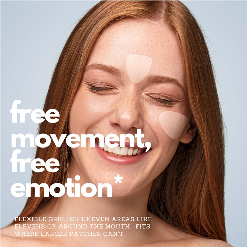 Forehead triangle patches from Comfordent offer subtle smoothing during daily activities.