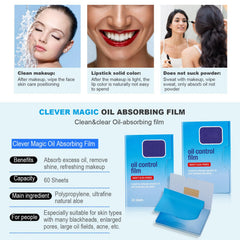 COMFYTOUCH sheet used over makeup without smudging for makeup-friendly touchups.