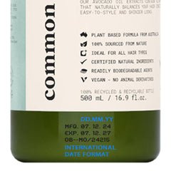 Common Ground daily use routine, shampoo and conditioner in action