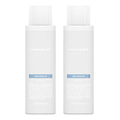 Common Ground NUE Aqua Micellar bottle front demonstrates a convenient 3-in-1 cleanser for fast cleansing.