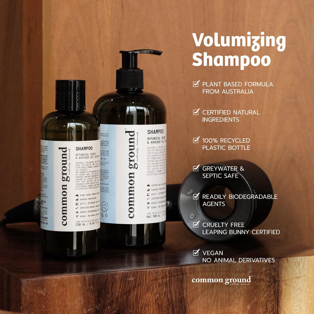 Common Ground set packaging, eco-conscious box and bottle duo