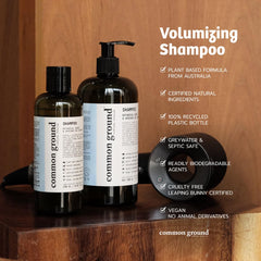 Common Ground set packaging, eco-conscious box and bottle duo