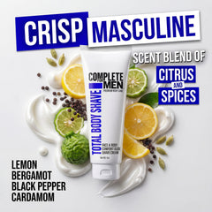 Complete For Men fresh masculine scent enhances daily grooming routine.