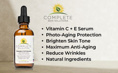 Complete Skin Solutions Vitamin C Serum gel texture absorbs quickly without greasiness.