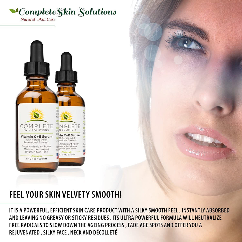 Complete Skin Solutions Vitamin C Serum front packaging for brand recognition.