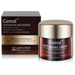 comsl retinol vitamin c niacinamide cream bottle shows potent blend for anti-aging skin care