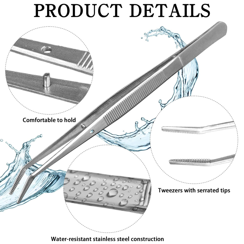 CONEHOY rustproof stainless steel tweezers durable for various household tasks.