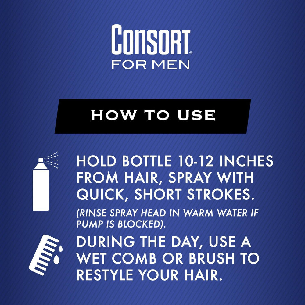 Consort label detail emphasizes unscented non-aerosol formula