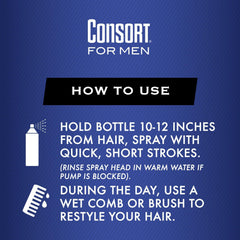 Consort label detail emphasizes unscented non-aerosol formula