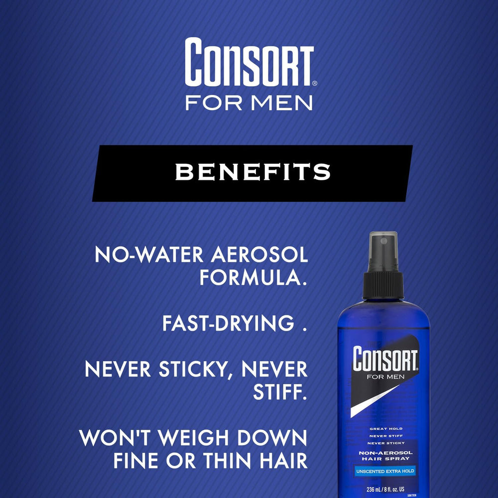 Consort non-aerosol 8oz pump delivers precise control without stiffness