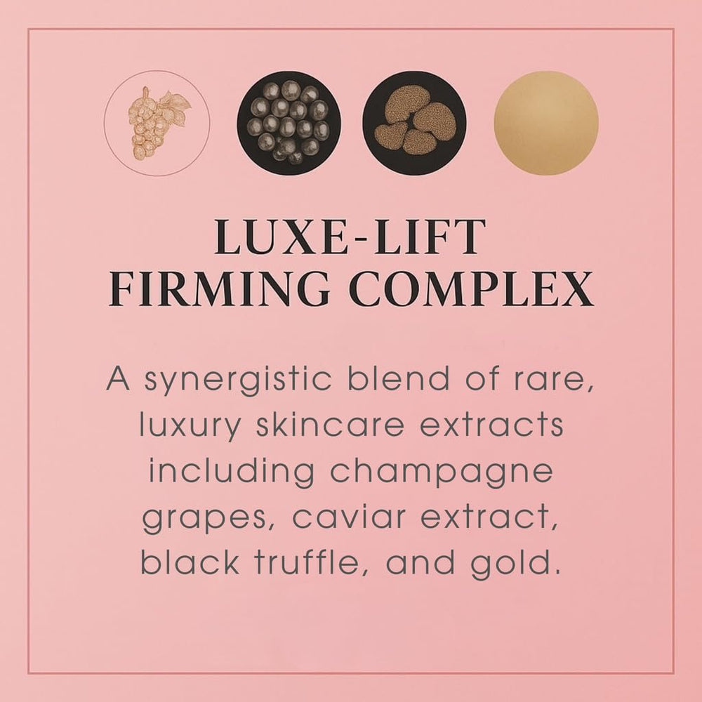 Consult Beaute Champagne Lift night application demonstrates day-and-night skincare routine